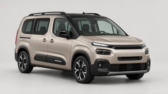 Citroën ë-Berlingo – original genereret modelillustration